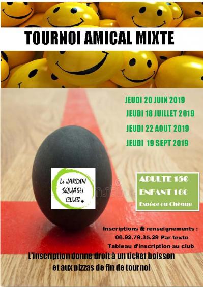 Affiche tournois amical sept 2019